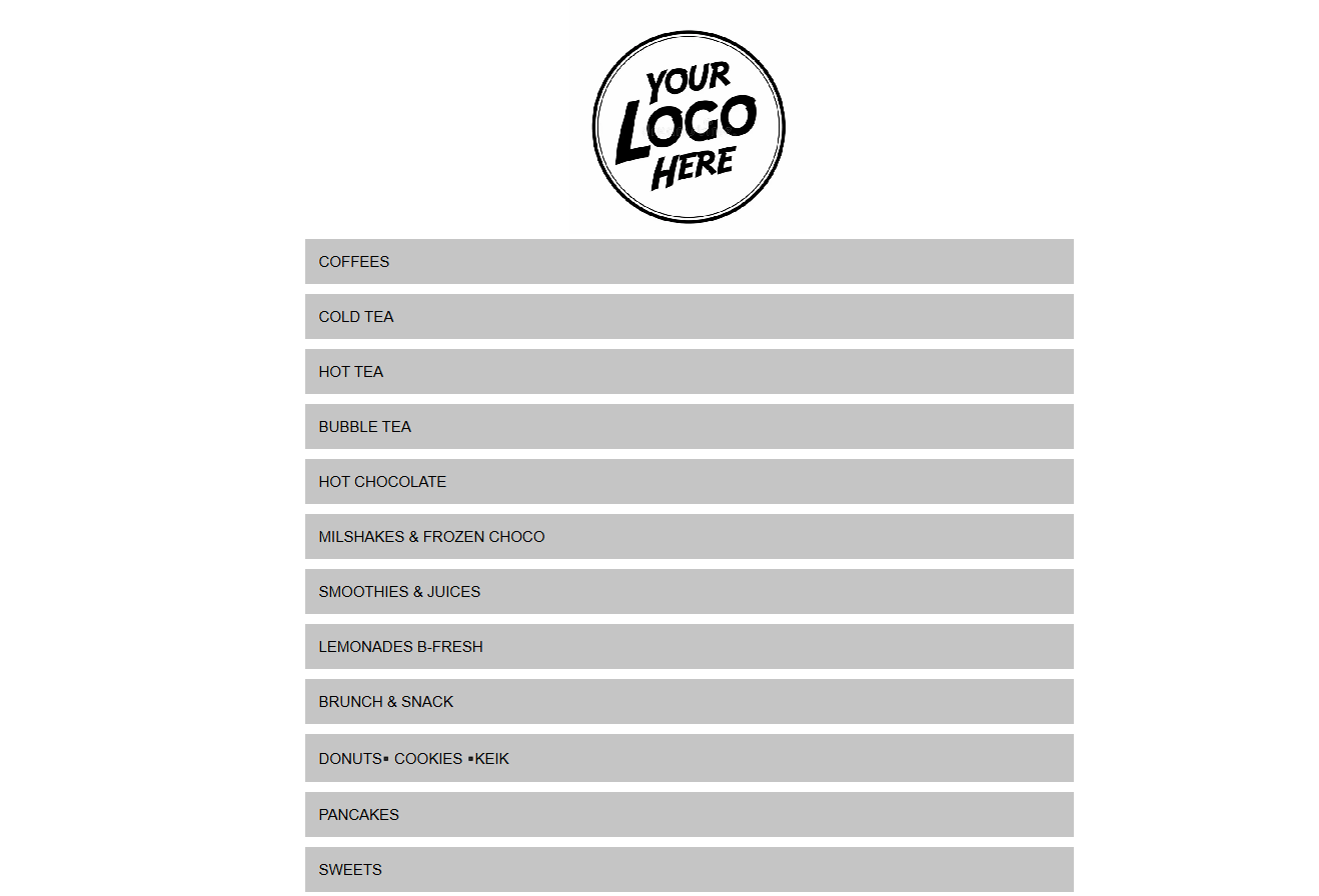 Bold digital menu template emphasizing high-impact photography for street food and casual dining establishments