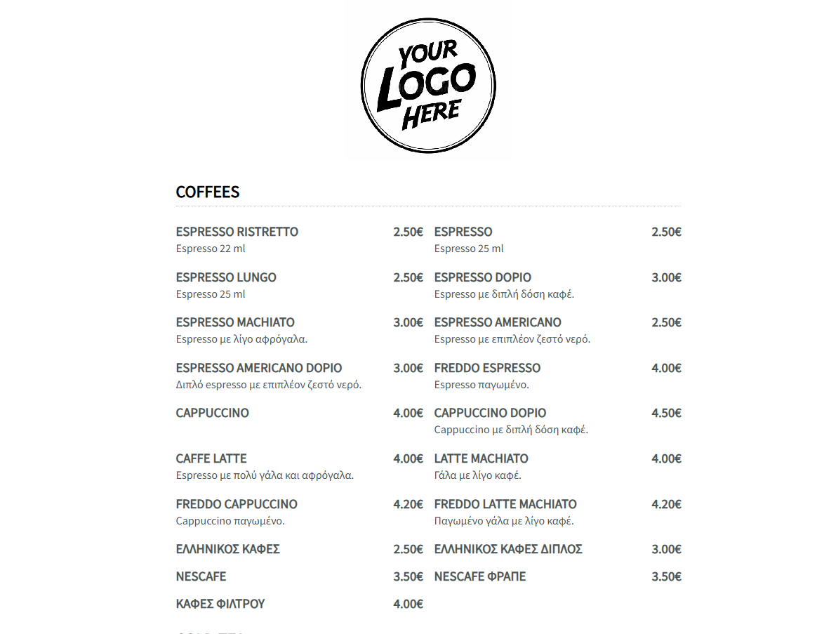 All-in-one comprehensive digital menu system showcasing large food photography and intuitive navigation